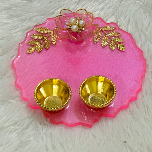 Pooja Thali With Leaves