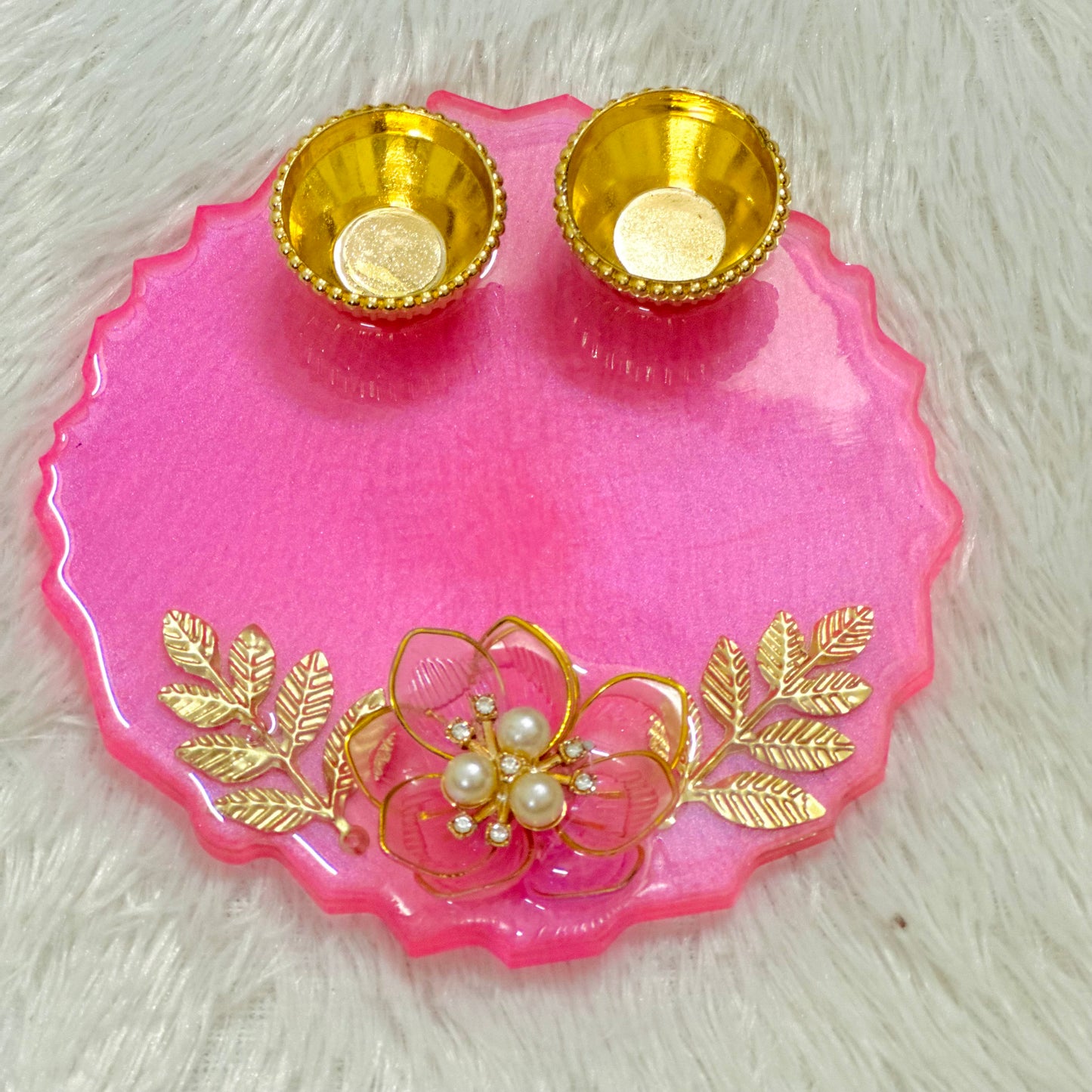Pooja Thali With Leaves