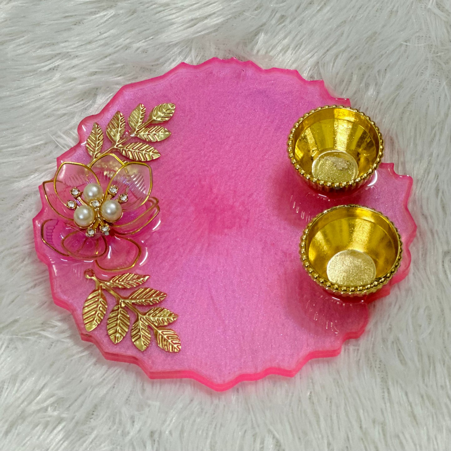 Pooja Thali With Leaves