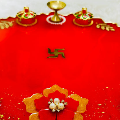 Pooja Thali With Deepak