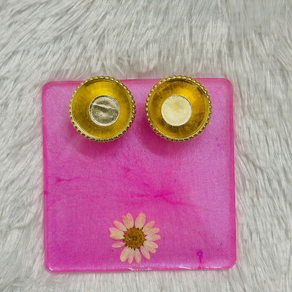 Square Pooja Thali With White Flower