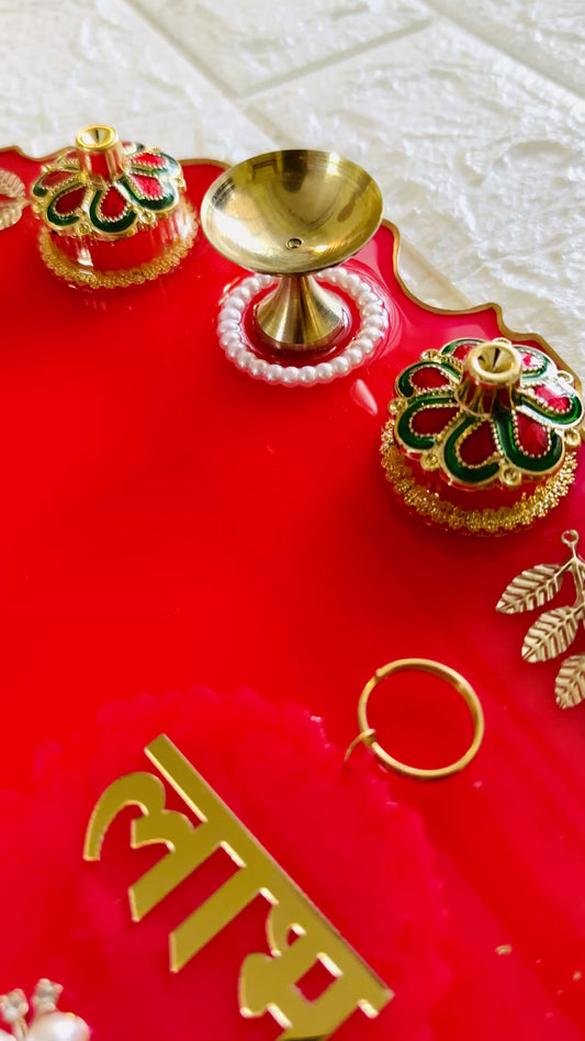 Laxmi Ji Pooja Thali With Subh Labh