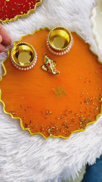 Pooja Thali With Deepak